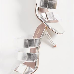 LMT: Diane Von Furstenberg Amari Metallic Leather Sandal (see updated photos)